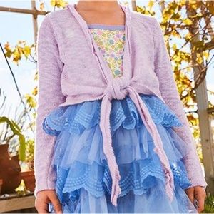 VG-EUC Matilda Jane sz 6 Tie front cardigan girls